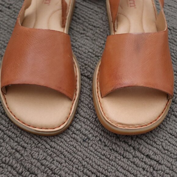 NWT BORN Inlet Leather Sandals, Tan/Clay Size 7 - Picture 3 of 11